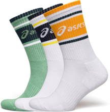 3 Pack Asics Logo Crew Sock Sport Socks Regular Socks White Asics