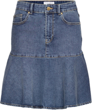 Skirt Marion Denim Kort Nederdel Blue Lindex