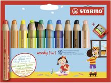 Färgpennor Stabilo Woody 3 i 1 Multicolour