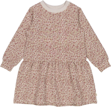 Dress Zenia Dresses & Skirts Dresses Baby Dresses Long-sleeved Baby Dresses Multi/mønstret Wheat*Betinget Tilbud