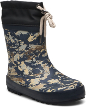 Thermo Rubber Boot Print Shoes Rubberboots High Rubberboots Multi/patterned Wheat