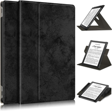EIDERWOOD PocketBook InkPad Lite Læder Cover m. 360 Graders Ståfunktion & Penholder - Sort