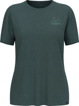 Odlo Odlo Women's Ascent Sun Sea Mountains T-Shirt Dark Slate Melange Kortermede trøyer S