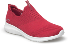 Womens Ultra Flex - First Take Lave Sneakers Rød Skechers*Betinget Tilbud