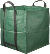 1x Groene vierkante tuinafvalzakken opvouwbaar 324 liter