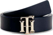 Tommy Hilfiger Women 2 in 1 Gold Buckle Belt White/Black