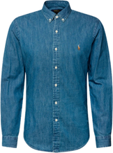 Ralph Lauren Chambray Denim Shirt Washed Dark Blue