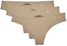 Under Armour Trusser 3P Pure Stretch Thong Beige Small Dame