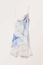 Printed Mini Slip-Dress - White