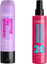 Matrix Unbreak By Blond Shampoo & Miracle Creator Spray 300 ml + 200 ml