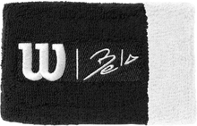 Wilson Bela Extra Wide Wristbands Unisex Black/White