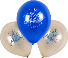 Latexballonger Eid Mubarak - 6-pack