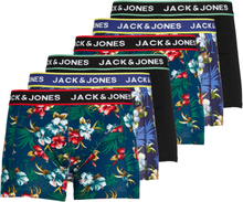 Jack & Jones Boxershorts JACFLOWER Trunks 6-pack Zwart / Navy-XL
