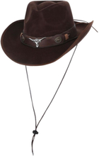 Brun Cowboyhatt med Okse Symbol