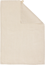 Ernst Stripete kjøkkenhåndkle, beige/hvit