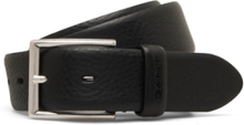 Classic Leather Belt Accessories Belts Classic Belts Svart GANT*Betinget Tilbud