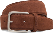 Classic Suede Belt Accessories Belts Classic Belts Brun GANT*Betinget Tilbud