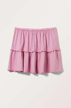 Washed Ruffled Mini Skirt - Pink