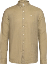 Mill Brook Linen Shirt Lemon Pepper Designers Shirts Linen Shirts Green Timberland