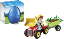 Playmobil Easter Eggs Dreng Med Børnetraktor - 4943 Toys Playmobil Toys Multi/patterned PLAYMOBIL