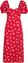 Gillian Midi Dress Knælang Kjole Red Bardot