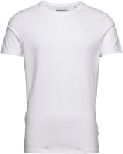 David Crew Neck T-Shirt T-shirts Short-sleeved Hvit Casual Friday*Betinget Tilbud