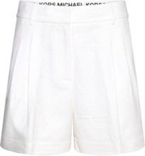 Pleated Short Bottoms Shorts Chino Shorts White Michael Kors