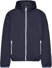 Hooded Windbreaker Outerwear Jackets & Coats Windbreaker Navy BOSS