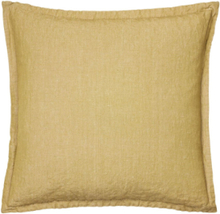 Linn Cushion Cover Home Textiles Cushions & Blankets Cushion Covers Yellow Broste Copenhagen