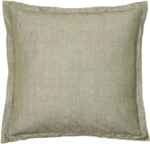 Linn Cushion Cover Home Textiles Cushions & Blankets Cushion Covers Green Broste Copenhagen