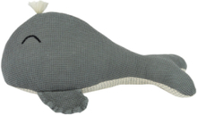Wabi Sabi Whale Cushion 42X20X15 Toys Soft Toys Stuffed Animals Blue NOBODINOZ