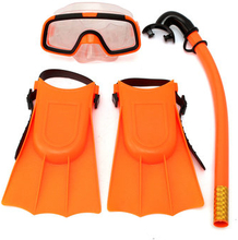 Junior Children Snorkeling Set Snorkel Mask Goggles Flippers Scuba Swimming Diving Kids Set
