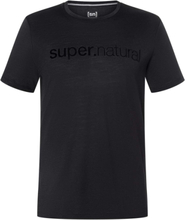 super.natural super.natural Men's 3d Signature Tee Jet Black/Jet Black T-shirts XL