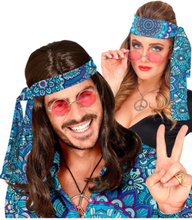 Hippie Pannebånd - Mandala Blå