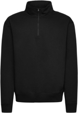 Ken Half Zip Sweatshirt Tops Sweatshirts & Hoodies Sweatshirts Black Soulland