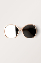 Large Oval Sunglasses - Beige