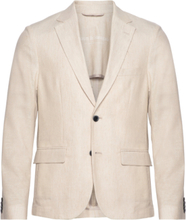 Bs Pollino Classic Fit Blazer Suits & Blazers Blazers Single Breasted Blazers Beige Bruun & Stengade