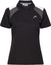 Club 22 Tech Polo Shirt Women Sport T-shirts & Tops Polos Black Head