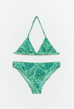 Gina Tricot - Y triangle bikini set - young-swimwear - Green - 146/152 - Female