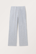 Relaxed Fit Linen Blend Trousers - Blue