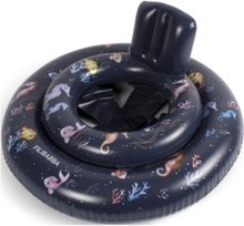 Baby Swim Ring Alfie - Rainbow Reef Toys Bath & Water Toys Water Toys Swim Rings Blue Filibabba