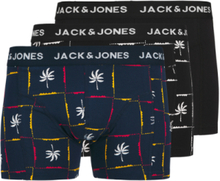 Jack & Jones Boxershorts JACPALM Trunks 3-pack Black / Navy Blazer-XL