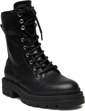 Obetter Shoes Boots Ankle Boots Laced Boots Svart GUESS*Betinget Tilbud