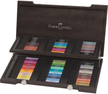 Faber-Castell Box med 90 stycken India ink PITT artist pens i trä skrin Faber-Castell 167400
