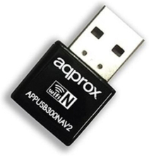 Wi-Fi-adapter approx! appUSB300NAV2 300 Mbps Nano USB