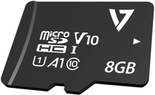Mikro SD-kort V7 CL10MAX 8 GB Sort