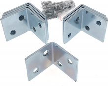 8x stuks hoekankers / stoelhoeken / hoekverbinders inclusief schroeven 30 x 30 x 30 mm