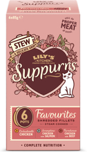 Lily's Kitchen Suppurrs Favourites x6 pots Steam Cooked