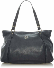 Black MCM Leather Satchel Bag Pre-Owned