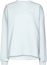 Linear Heritage Brushed Back Fleece Crewneck Sport Sweatshirts & Hoodies Sweatshirts Blue New Balance